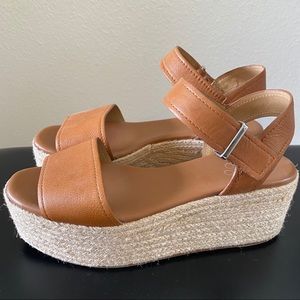 Franco Sarto Espadrille Wedge Sandals, sz 7.5
